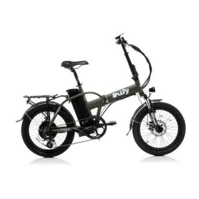 Bicicletta Bad Bike AWY Folding eBike Green Matt 250 W