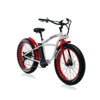 Bicicletta Bad Bike BEACH FAT eBike Aluminium/Red 500W