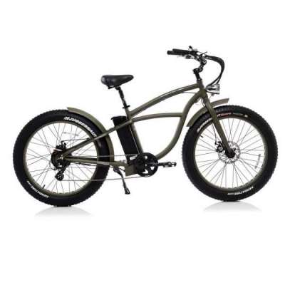 Bicicletta Bad Bike BEACH FAT eBike Green Matt 250W