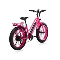 Bicicletta Bad Bike EVO FAT Folding eBike Pink Shocking 500W