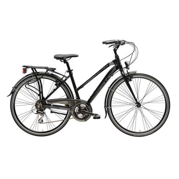 Bicicletta Cicli Adriatica City Trekking Boxter HP Donna 28" 21V Nero Opaco