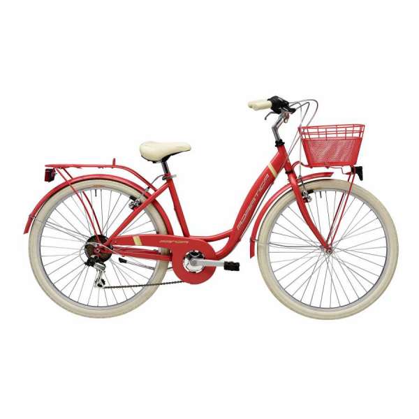 Bicicletta Cicli Adriatica City Trekking Panda Donna 26" 6V Corallo Opaco