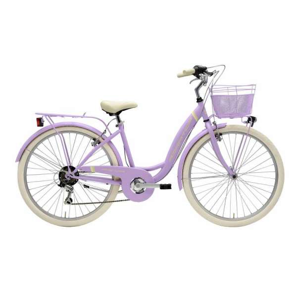 Bicicletta Cicli Adriatica City Trekking Panda Donna 26" 6V Lilla Opaco