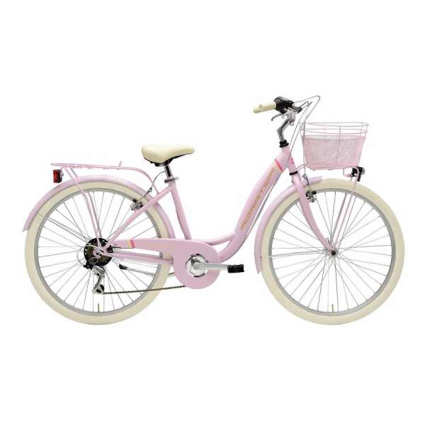 Bicicletta Cicli Adriatica City Trekking Panda Donna 26" 6V Rosa Opaco