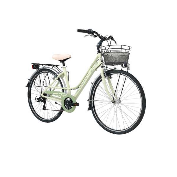 Bicicletta Cicli Adriatica City Trekking Sity 3 Donna 28" 18V Verde Opaco