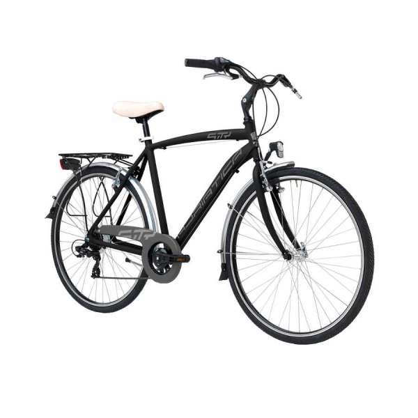 Bicicletta Cicli Adriatica City Trekking Sity 3 Uomo 28" 18V Nero Opaco