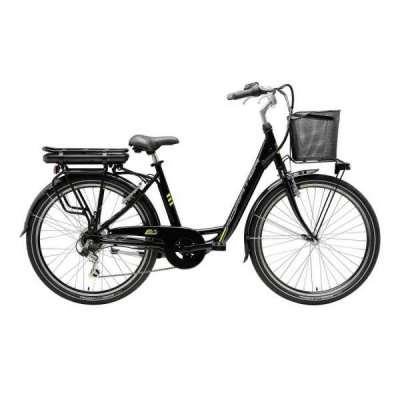 Bicicletta Cicli Adriatica E-Bike E-City E2 Lady 26" 6V Nero Opaco