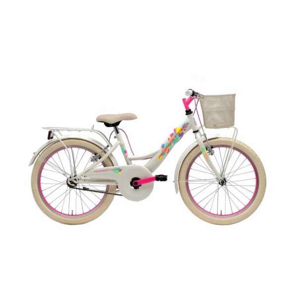 Bicicletta Cicli Adriatica Junior Girl 20" 1V Bianco Fucsia