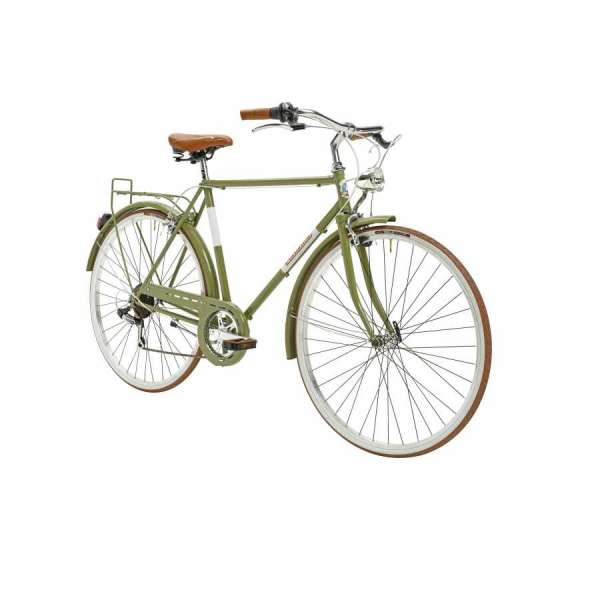 Bicicletta Cicli Adriatica Vintage Condorino Uomo 28" 6V Verde Kaki