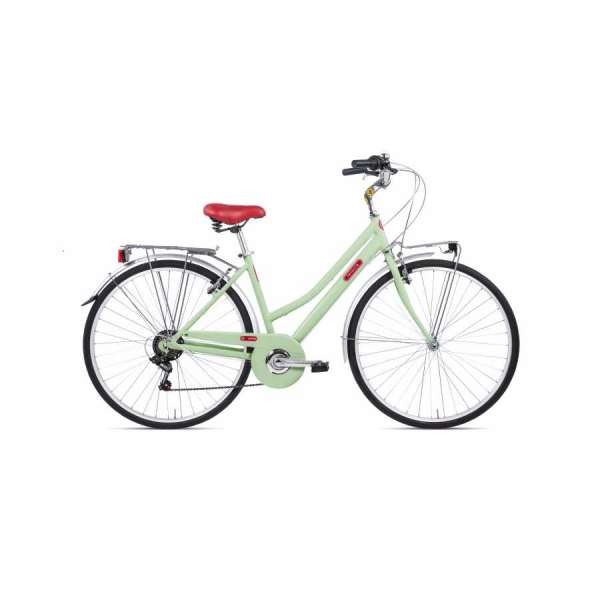 Bicicletta City Bike LETOULE LAFOLIE 28" 6V Alloy Lady Verde Smeraldo Chiaro