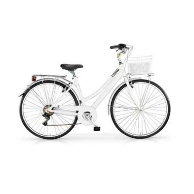 Bicicletta City Bike MBM CENTRAL Donna Pearl White