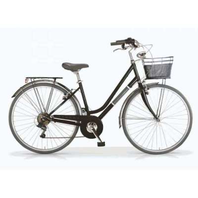 Bicicletta City Bike MBM SILVERY Donna Black