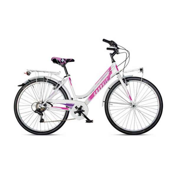 Bicicletta Velomarche CITY BIKE GRAPHIC 26" 6V VM 176 Bianco