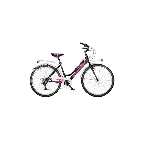 Bicicletta Velomarche CITY BIKE GRAPHIC 26&rdquo; 18V VM 170L Donna Black Matt