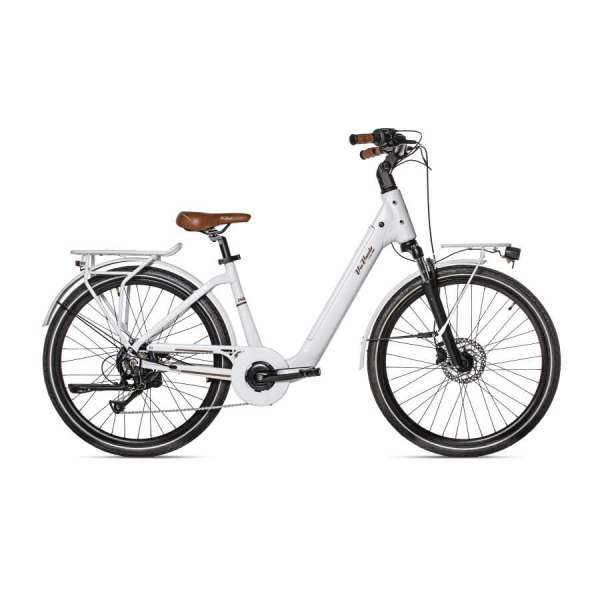 Bicicletta Via Veneto Amata E-bike Lady 26&rdquo; 7 Speed VVE67L Bianco Zucchero