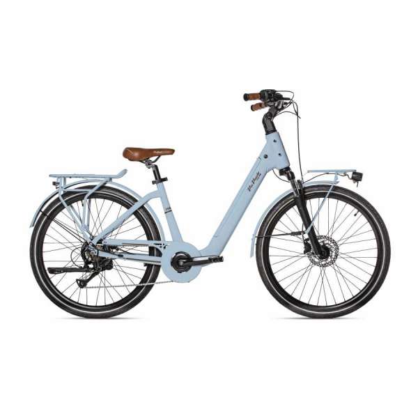 Bicicletta Via Veneto Amata E-bike Lady 26&rdquo; 7 Speed VVE67L Celeste Marina