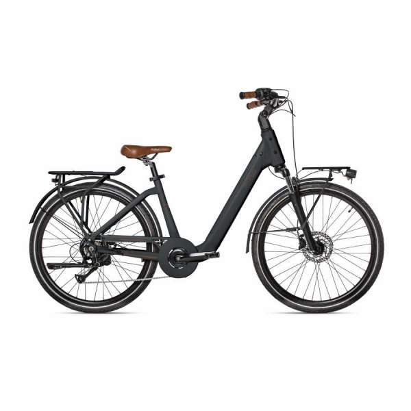 Bicicletta Via Veneto Amata E-bike Lady 26&rdquo; 7 Speed VVE67L Nero Polvere di Caff&egrave; (Opaco)