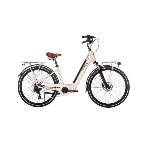Bicicletta Via Veneto Classic E-bike Lady 26&rdquo; 6 Speed VVE62L Beige Cappuccino