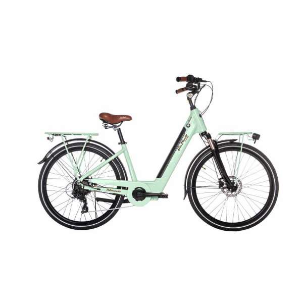 Bicicletta Via Veneto Classic E-bike Lady 26&rdquo; 6 Speed VVE62L Verde Giulietta
