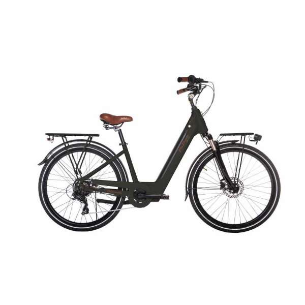 Bicicletta Via Veneto Classic E-bike Lady 28&rdquo; 6 Speed VVE63L  Nero Polvere di Caff&egrave; (Opaco)
