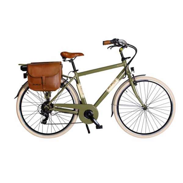 Bicicletta Via Veneto Elegance E-bike Man 28&rdquo; 6 Speed VVE60M Verde Oasi