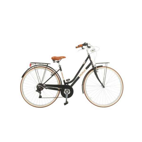 Bicicletta Via Veneto Malagueta Lady 28” Six Speed VV619L Nero Polvere di Caffè (Opaco)