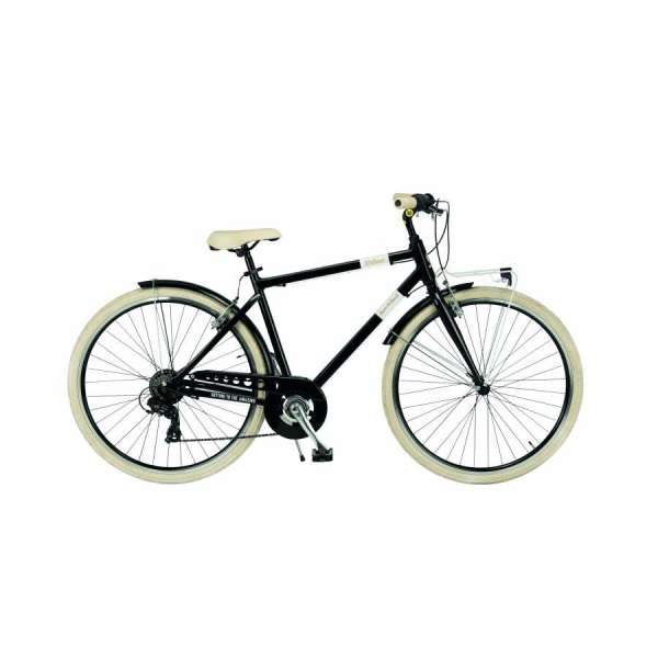 Bicicletta Via Veneto Milano Man 28” Six Speed VV699MM Nero Polvere di Caffè (Opaco)