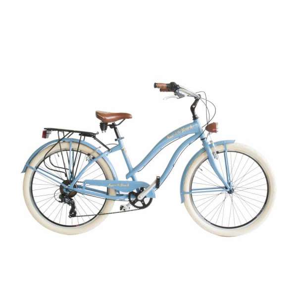 Bicicletta Via Veneto Cruiser Sun on the Beach Lady 26” Six Speed VV790L Light Blue